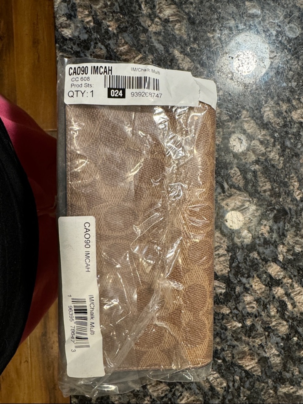 NEW Coach Brown Signature Zip-Around Wallet - Picture 4 of 8